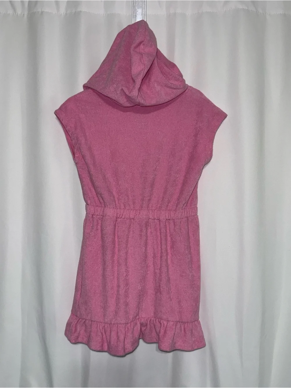 Hello Kitty by Sanrio Girl’s 6/7 Pull-Over Appliqué Hooded Swim Cover-Up